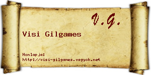 Visi Gilgames névjegykártya